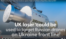 [video] UK to deploy laser cannon for Royal Navy by 2027