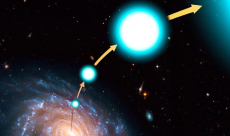 Triple-star system passed near Milky Way's central black hole