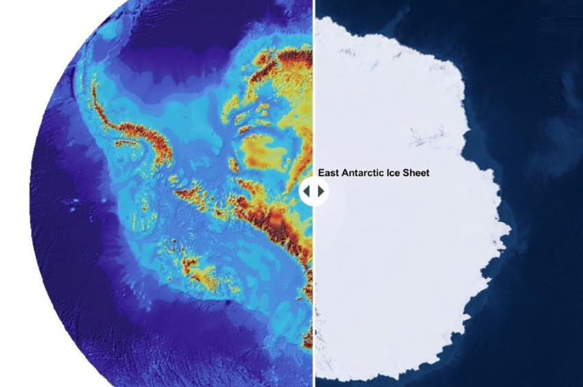 ESA satellite discovers lost continents beneath Antarctica’s ice